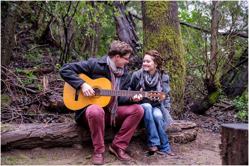 romantic engagement photo shoot