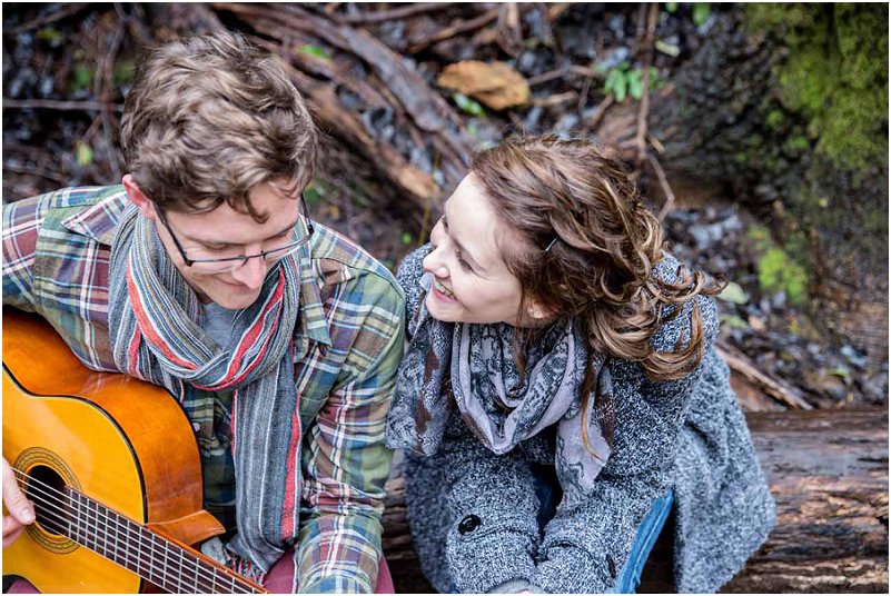 romantic engagement photo shoot