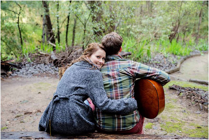 romantic engagement photo shoot