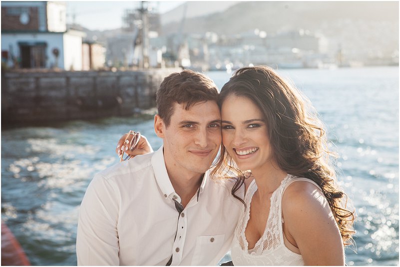 luxury yacht cape town engagement photos