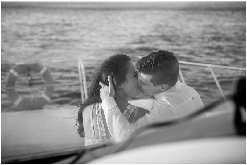 luxury yacht cape town engagement photos