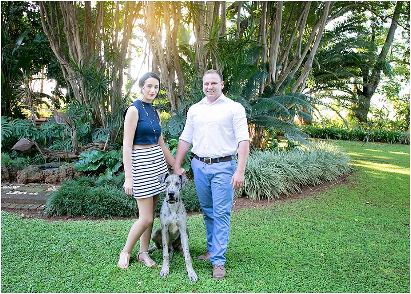 couple with a great dane