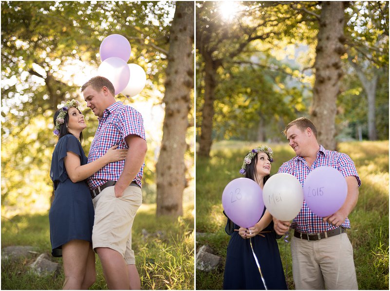 forest engagement photo shoot