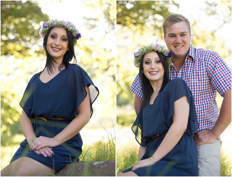 forest engagement photo shoot