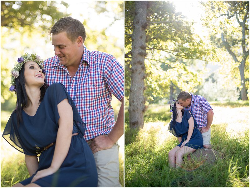 forest engagement photo shoot