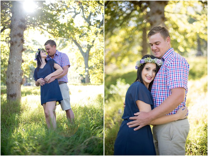 forest engagement photo shoot