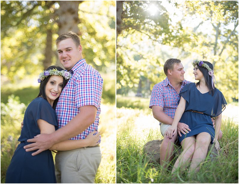 forest engagement photo shoot