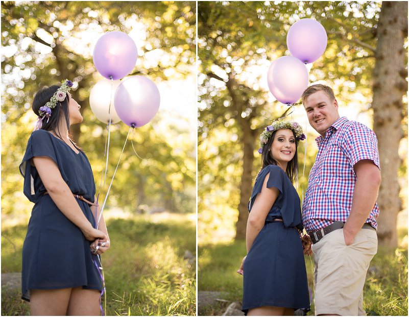 forest engagement photo shoot