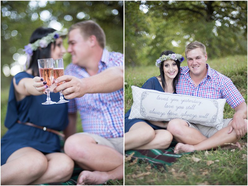 forest engagement photo shoot