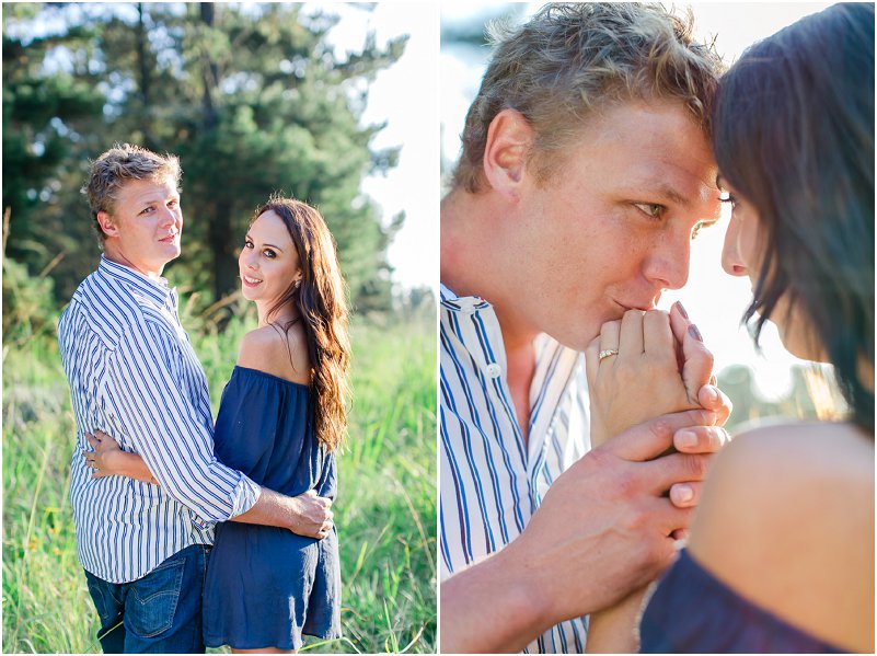 forest engagement photo shoot