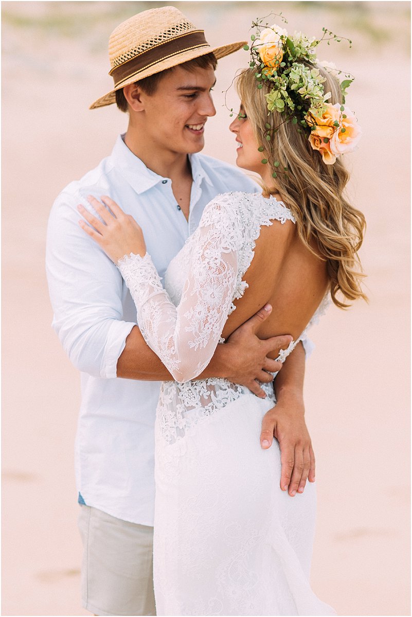 Tropical beach wedding