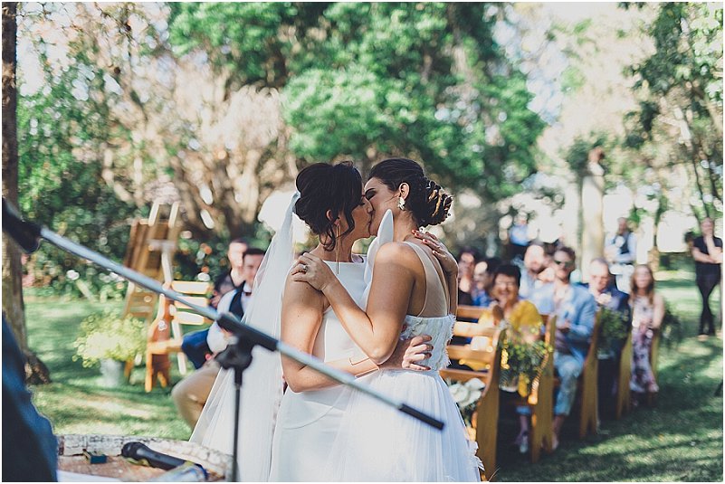 lesbian wedding at bon cap