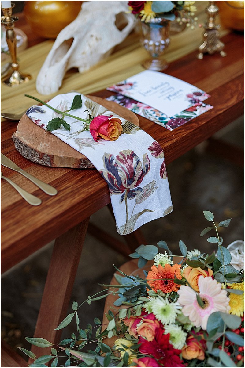 Autumn wedding decor