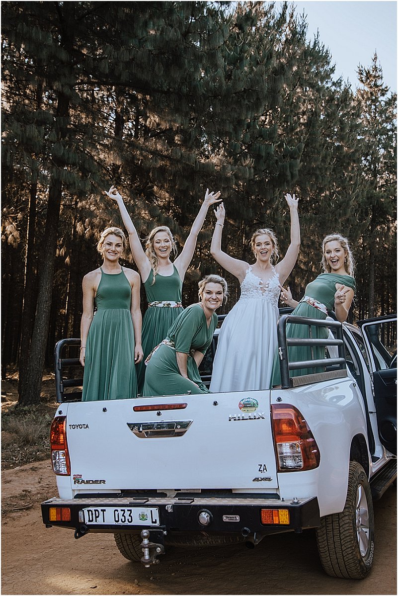 green bridesmaid dresses