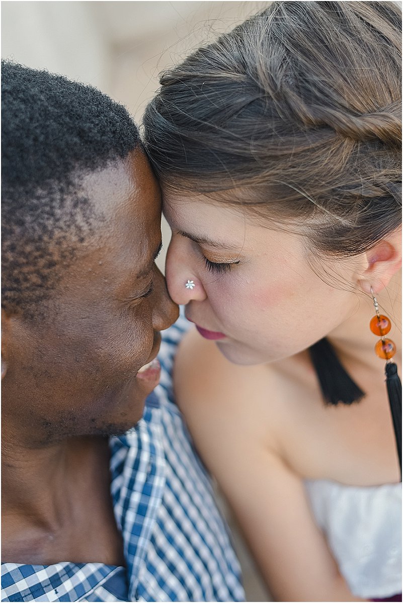 interracial couples engagement photos