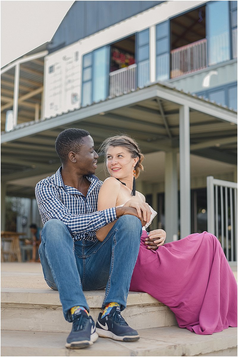 interracial couples engagement photos