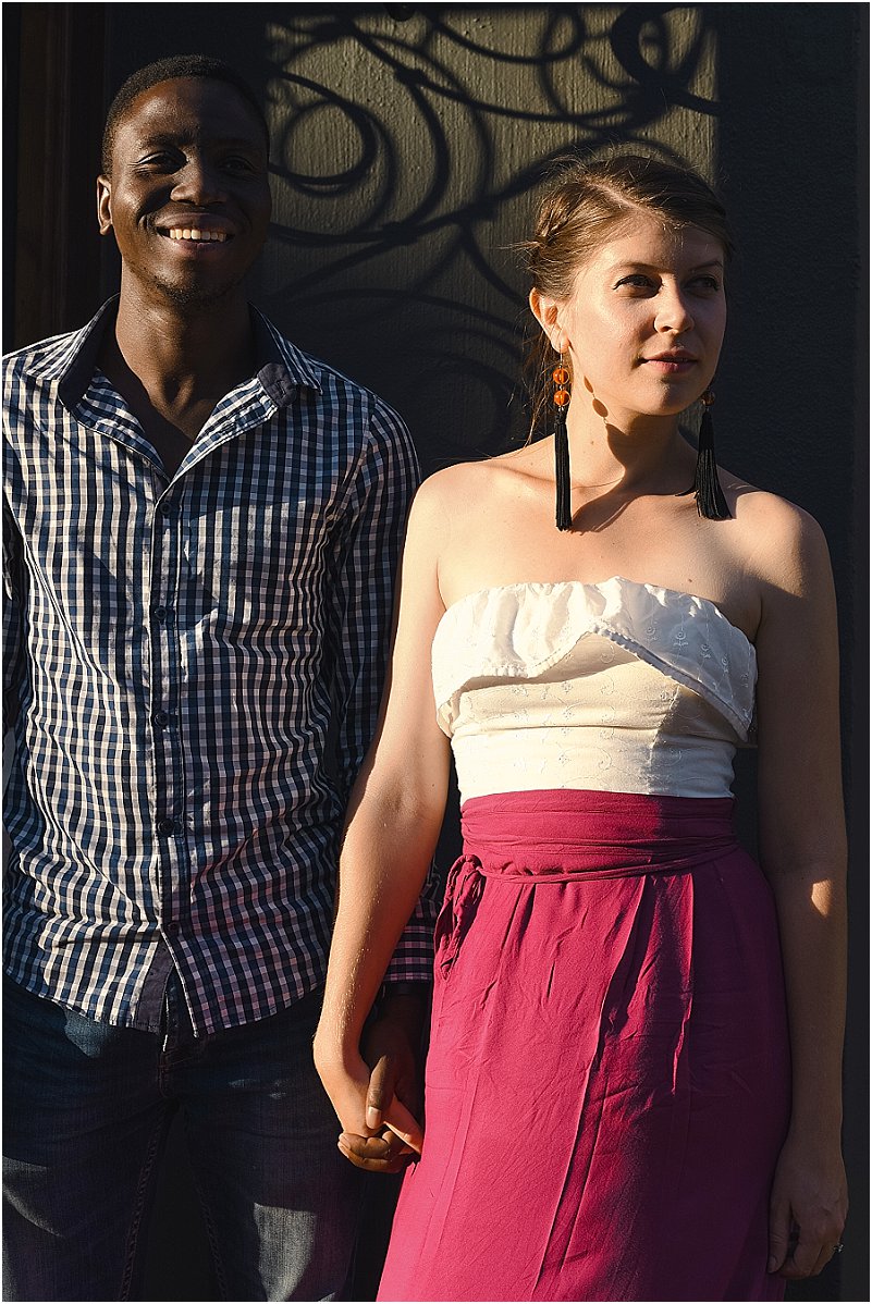 interracial couples engagement photos