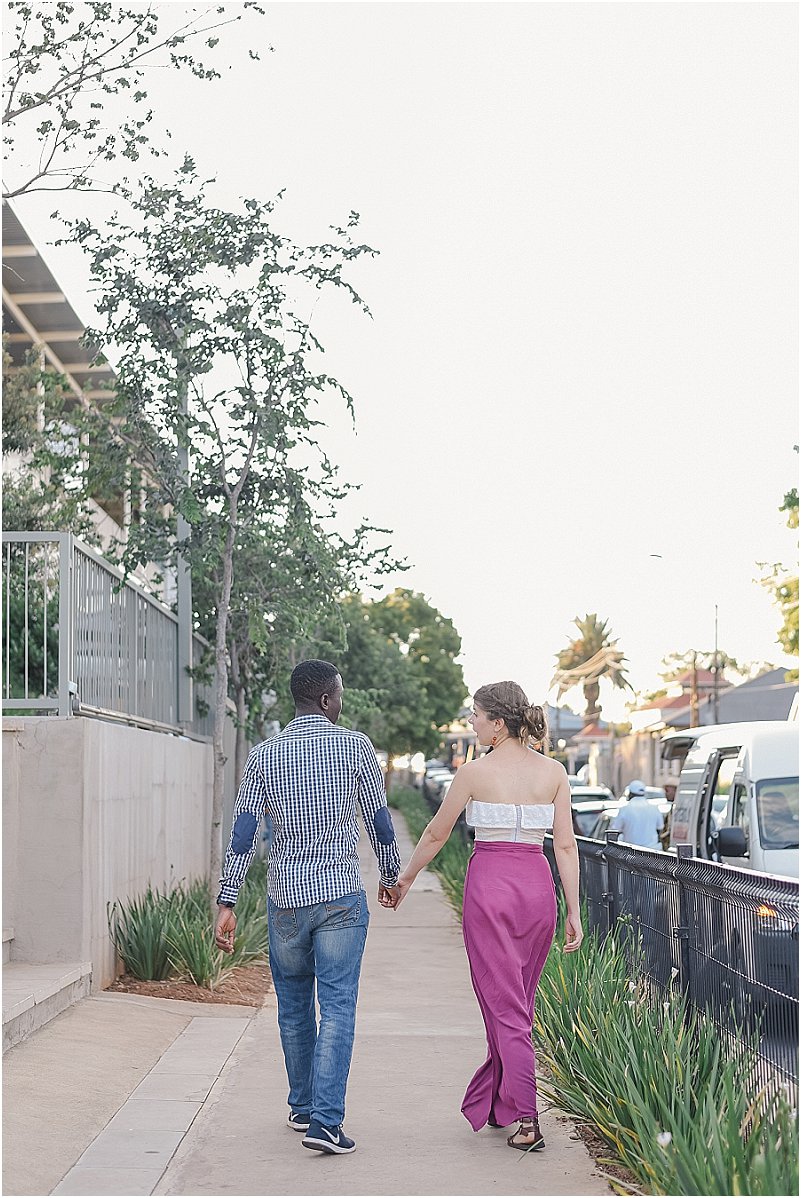 interracial couples engagement photos