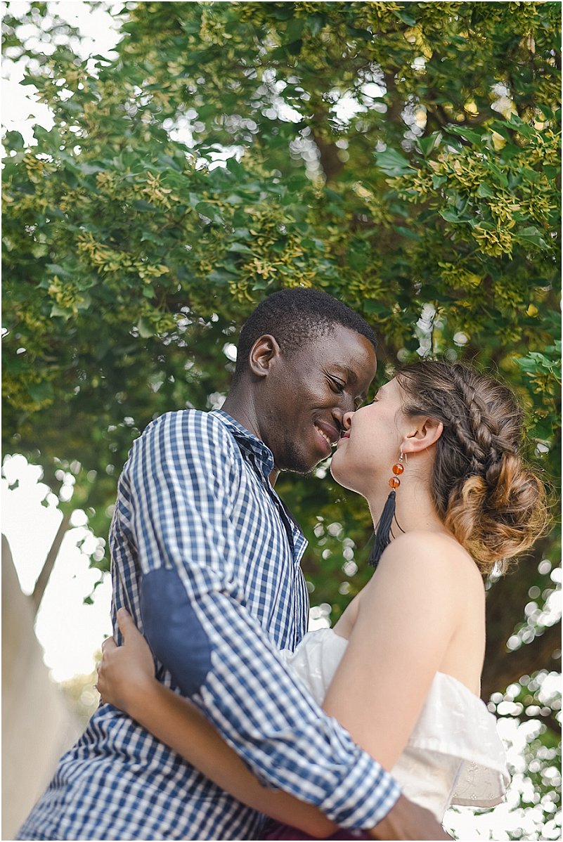 interracial couples engagement photos