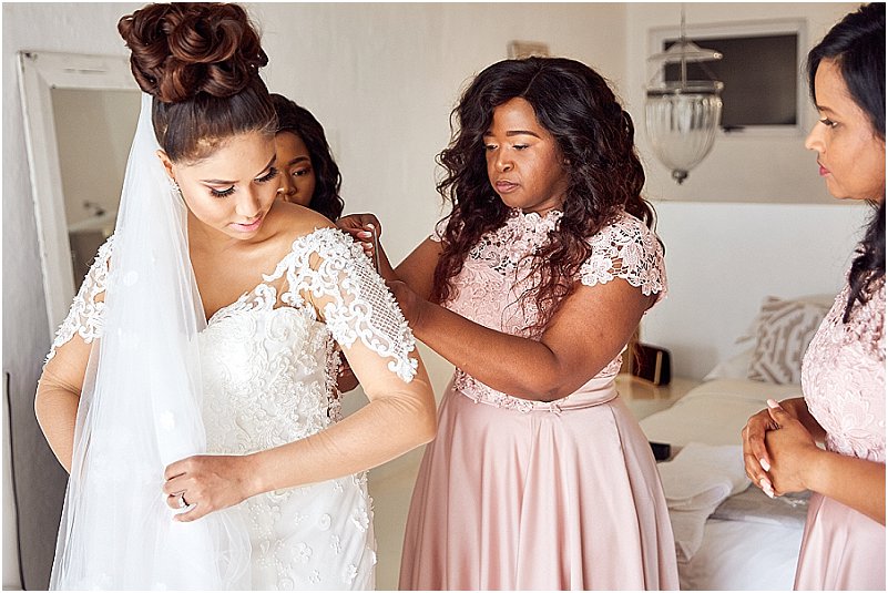 bride getting ready