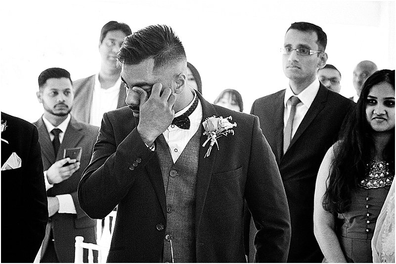 emotional groom