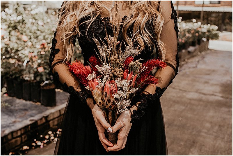 Black wedding dress