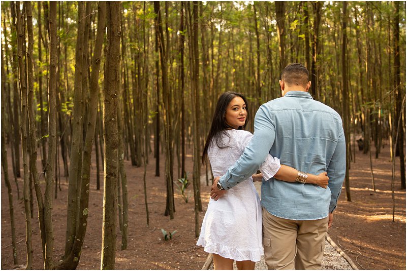 verlowing fotosessie in die natuur