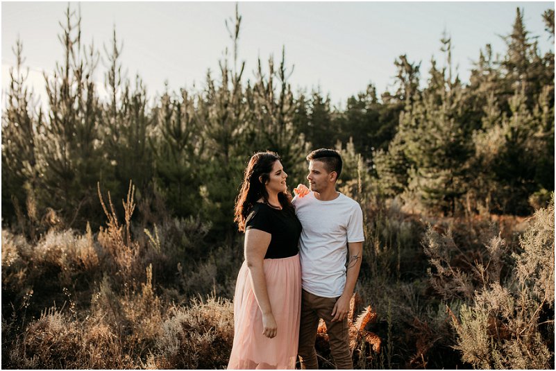 forest engagement photoshoot