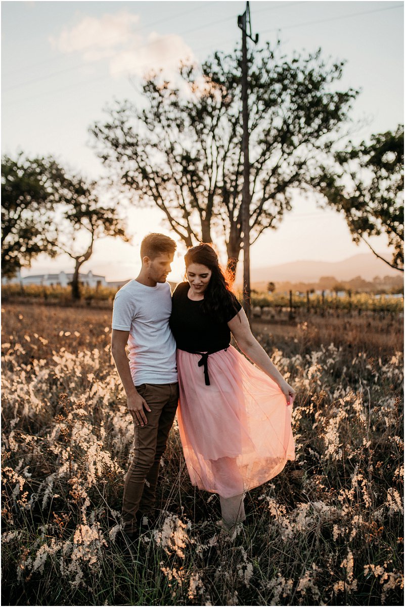 forest engagement photoshoot