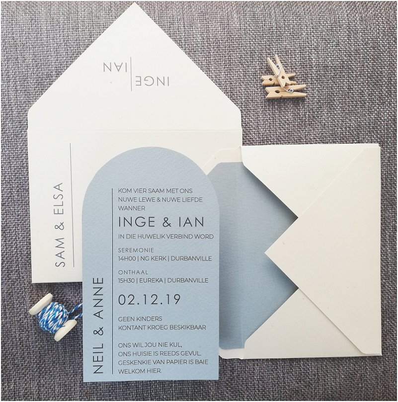 Light Blue Wedding Invitation Inspiration