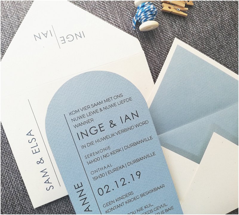 Light Blue Wedding Invitation Inspiration