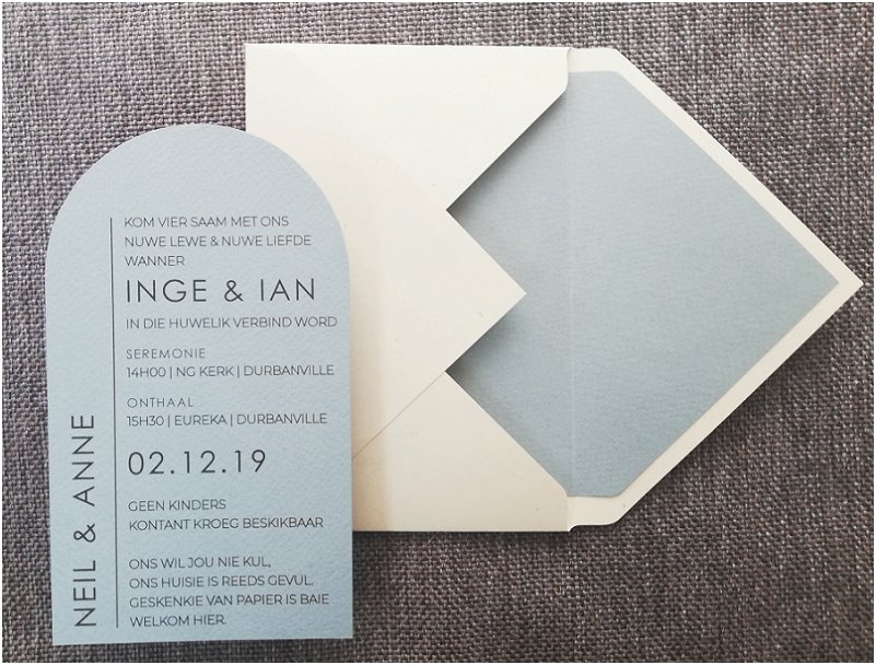 Light Blue Wedding Invitation Inspiration