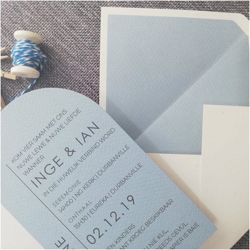 Light Blue Wedding Invitation Inspiration