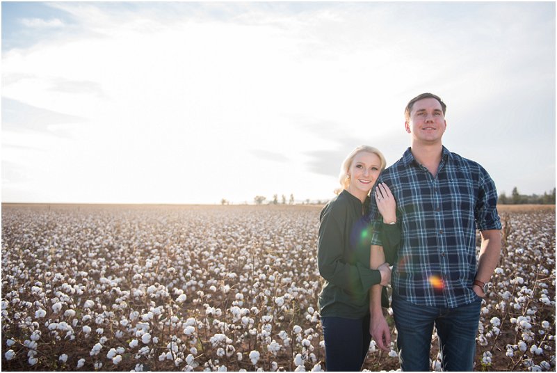 cotton field engagement pictures