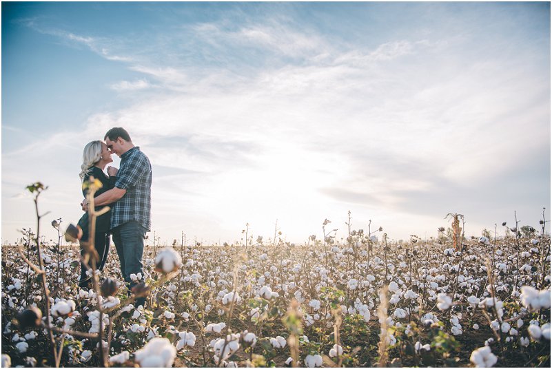 cotton field engagement pictures