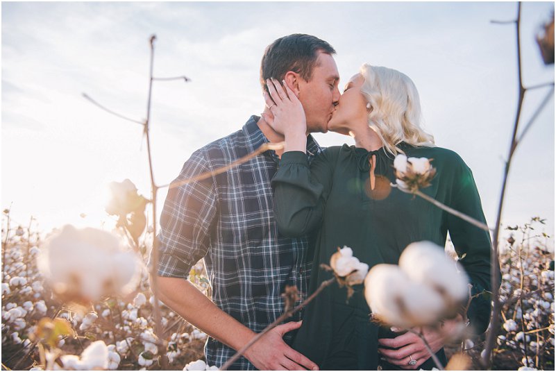 cotton field engagement pictures