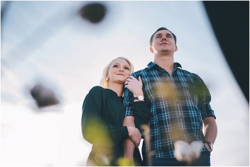 cotton field engagement pictures