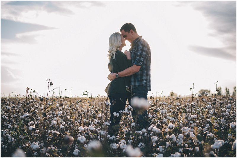 cotton field engagement pictures