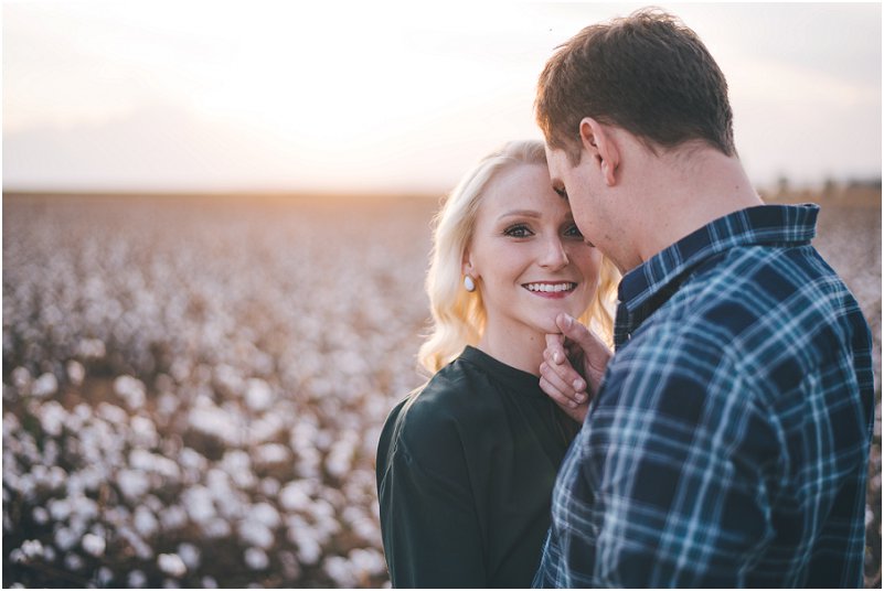 cotton field engagement pictures