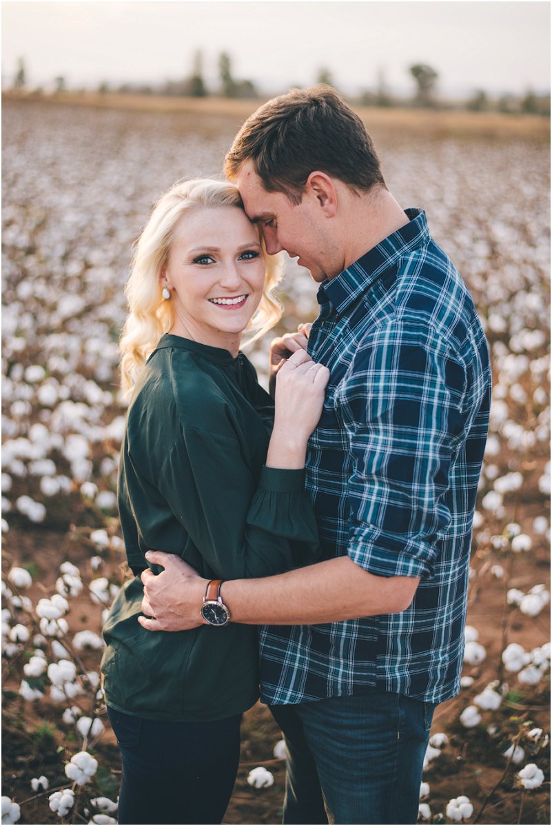 cotton field engagement pictures