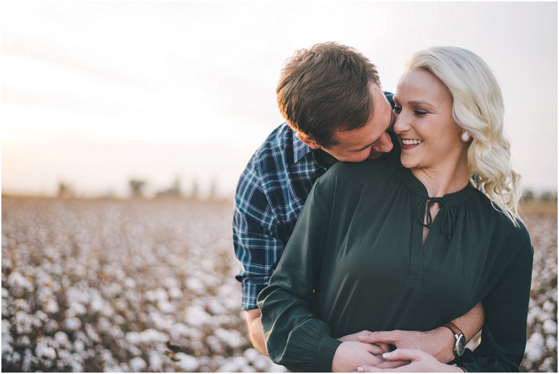 cotton field engagement pictures