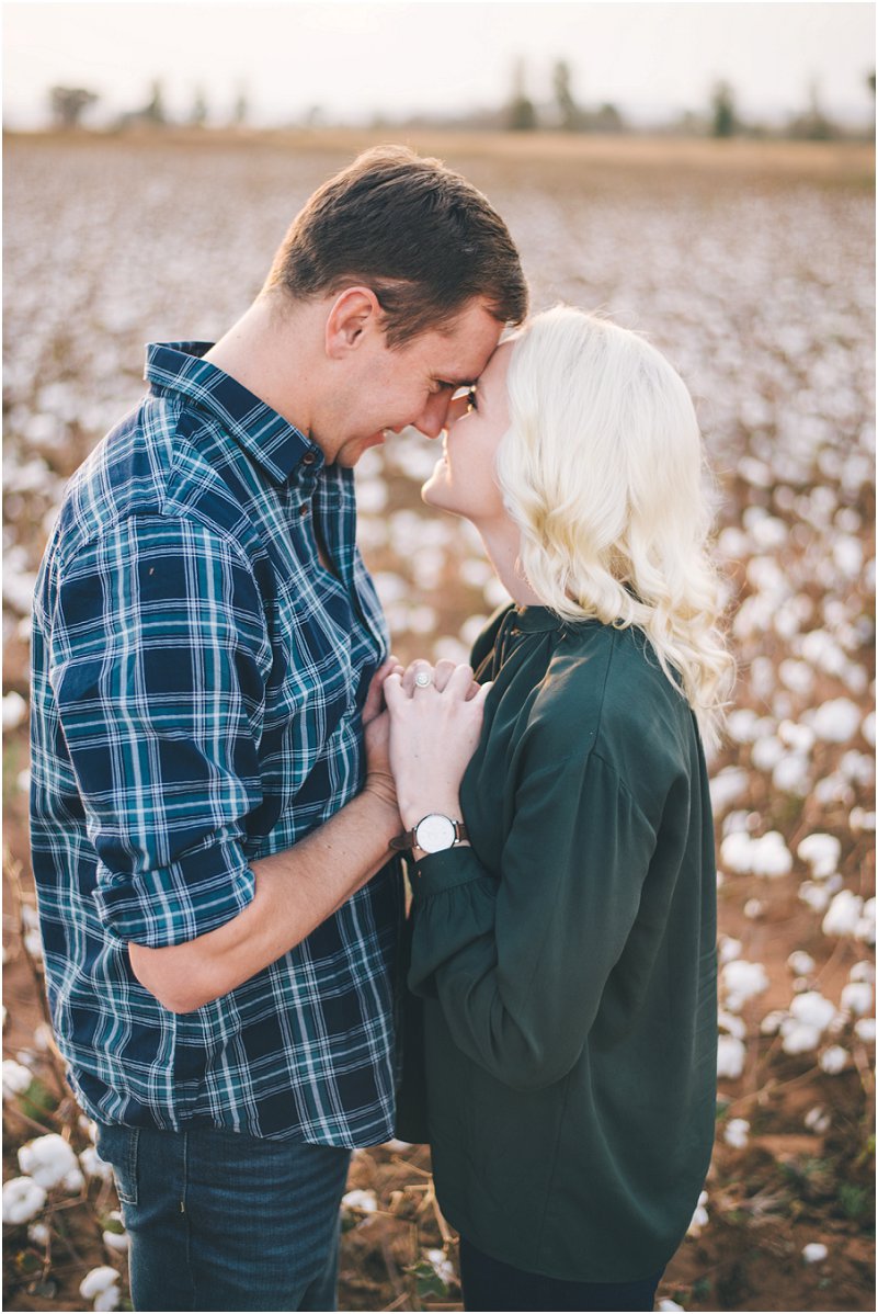 cotton field engagement pictures