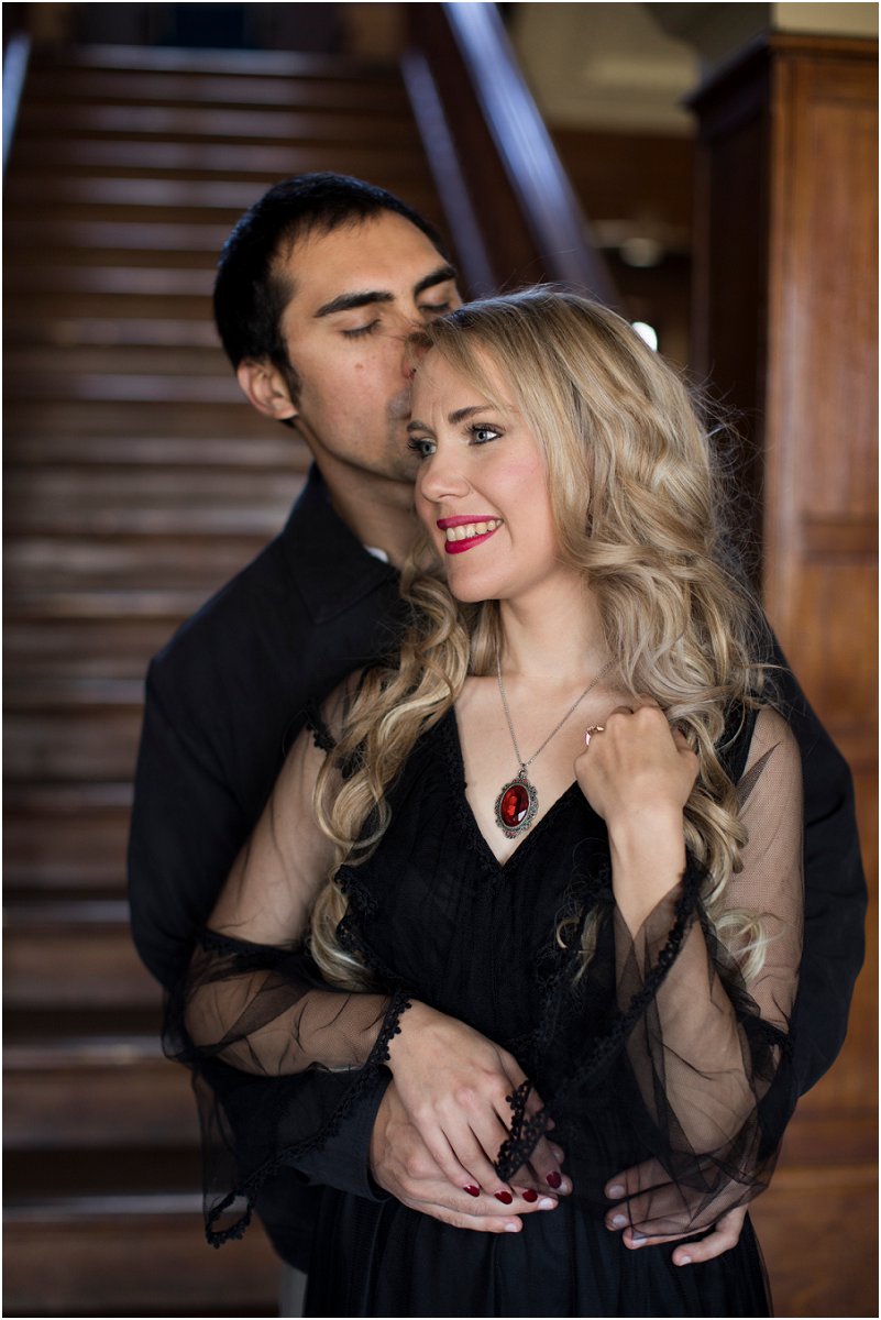 musical engagement photo shoot