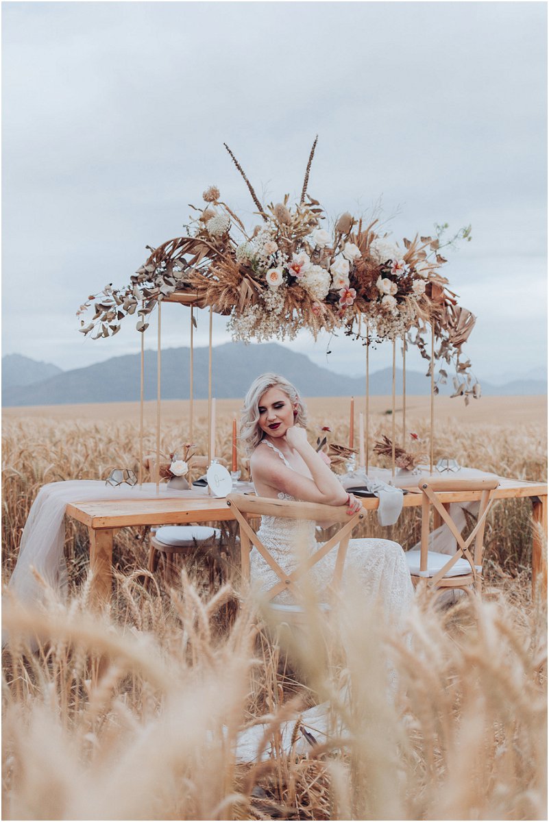 wheat fields wedding inspiration