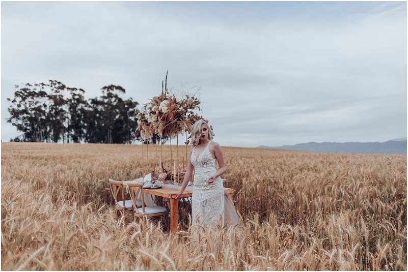 wheat fields wedding inspiration