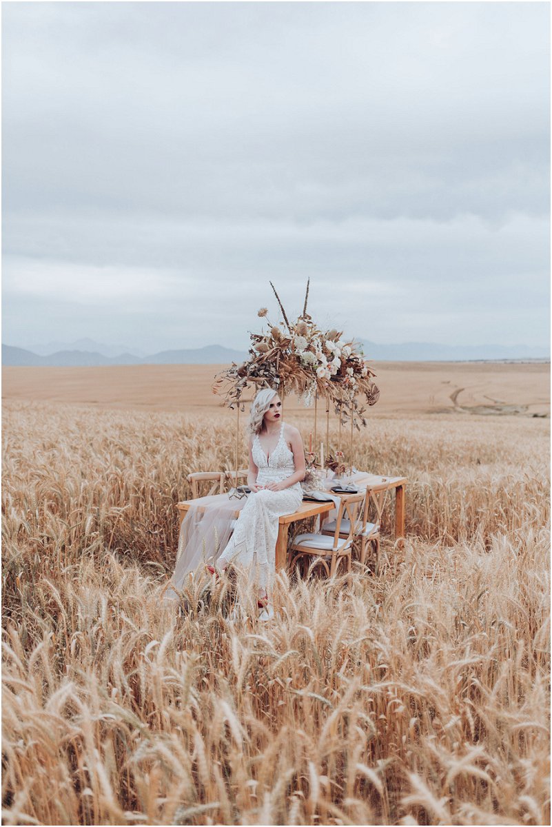 wheat fields wedding inspiration