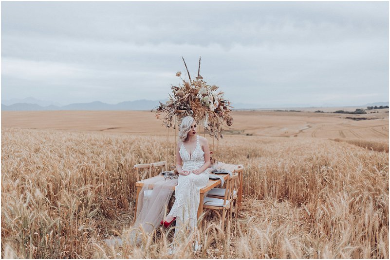 wheat fields wedding inspiration