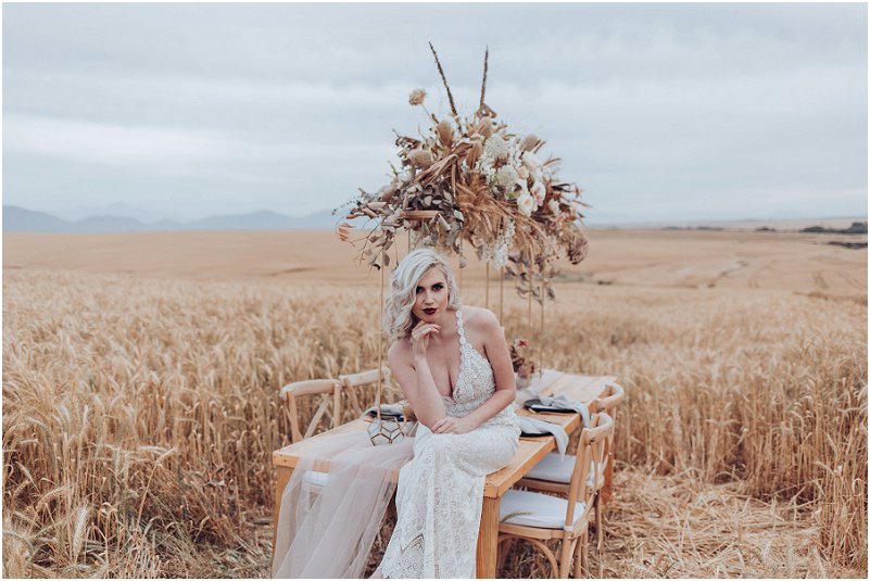 wheat fields wedding inspiration