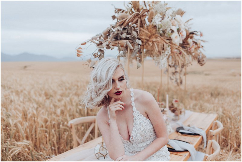 wheat fields wedding inspiration