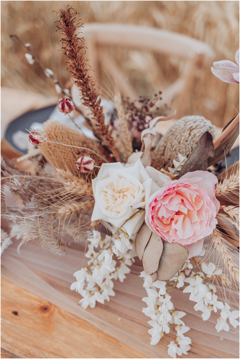 wheat fields wedding inspiration